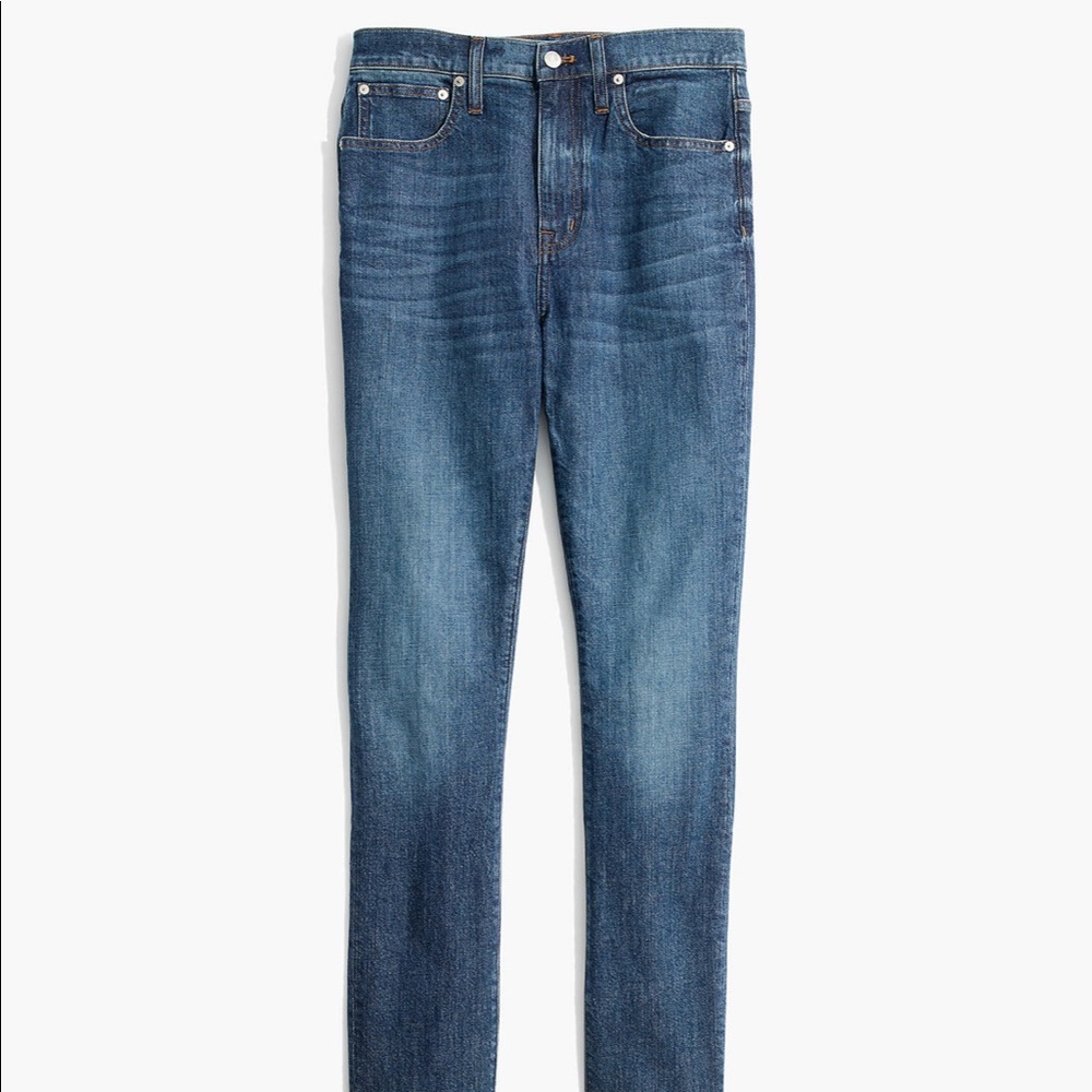 High rise slim straight boy jean